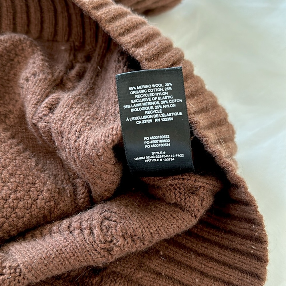 Sunday Best Aritzia Brown Cable Knit Cardigan Sweater - Picture 3 of 4